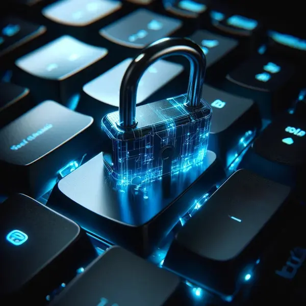 cadenas sur clavier montrant l'apprentissage de la cybersécurité